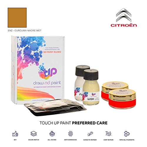 DrawndPaint for/Citroen Ds7 Crossback/Curcuma Nacre Met - ENZ/Touch-UP Sistema DE Pintura Coincidencia EXACTA/Preferred Care