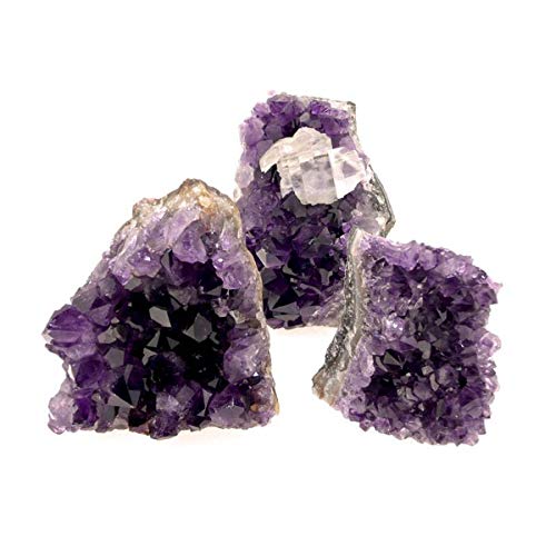 Drusa Amatista Uruguay con Base Plana(Pack 1 kg) Minerales y Cristales, Belleza energética, Meditacion, Amuletos Espirituales