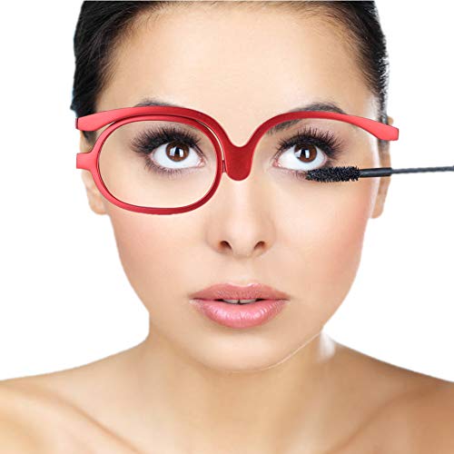 Duevin Maquillaje De Las Mujeres Gafas De Lectura Rotación Flip Maquillaje Gafas De Ojos Presbicia Gafas de maquillaje Voltear hacia abajo Lente Plegable De las mujeres (#1)