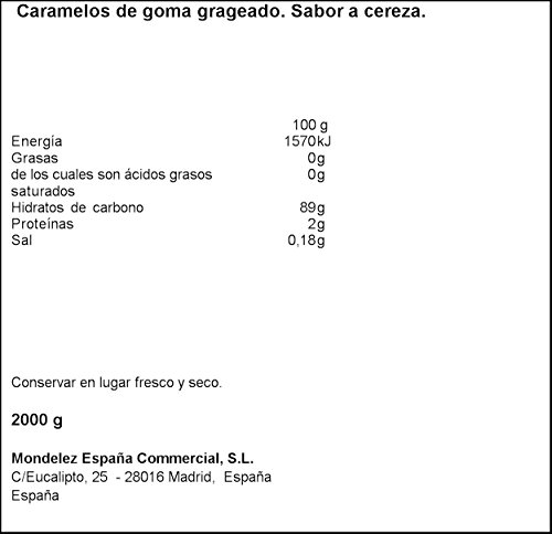 Dulciora, Caramelo masticable - 2kg.