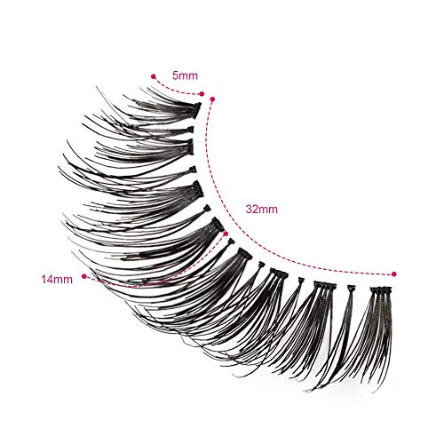 DYAFIN Pestañas Postizas Multipack Pestañas Postizas Naturales Cobertura Completa Sin Pegamento
