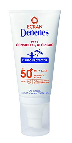 Ecran Denenes, Protector Solar Facial Infantil para Pieles Sensibles y Atópicas con SPF50+ - 50 ml