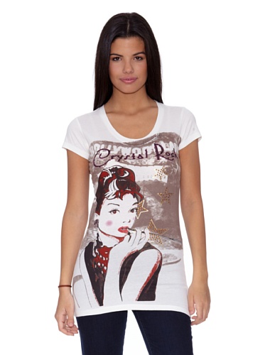 Ed Hardy Camiseta Hollywood-Land Blanco M