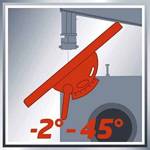 Einhell 4308018 TC-SB 200/1 Sierra de Cinta, potencia de 250 W, ralentí 1.400min -1, velocidad de hoja 900 m/min, 6 dientes, Gris/Rojo