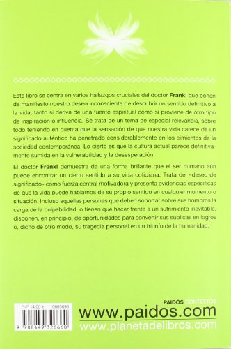 El hombre en busca del sentido último: El análisis existencial y la conciencia espiritual del ser humano (Contextos)