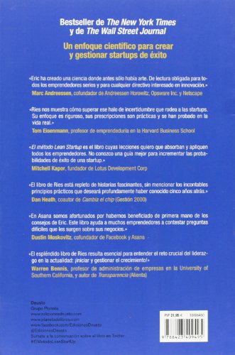 El método Lean Startup: Cómo crear empresas de éxito utilizando la innovación continua