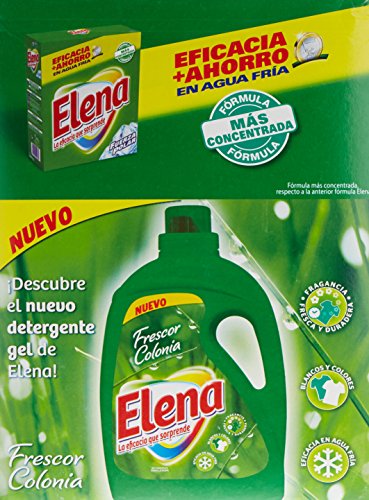 Elena Detergente para lavadora, adecuado para ropa blanca y de color, formato polvo - 90 dosis