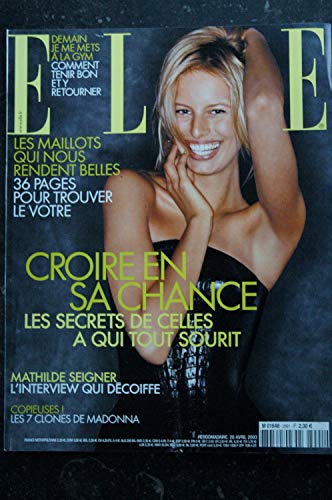 ELLE 2991 28 avril 2003 Karolina KURKOVA cover - Kate Winslet - Mathilde Seigner - Les sept clones de Madonna - 212 pages