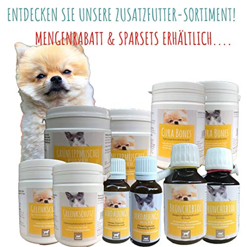 EMMA Ayuda digestiva Perros y Aceite de linaza Vit E I Set económico I para una digestión óptima con alcaravea e hinojo I para una Flora intestinal Sana después de la diarrea, 30 ml I 250 ml