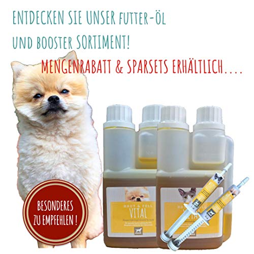 EMMA digestivo para Gatos más Aceite de linaza Vit E I Set económico I para una digestión óptima con alcaravea e hinojo I para una Flora intestinal Sana después de la diarrea, 30ml I 250ml