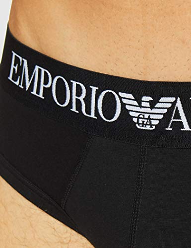 Emporio Armani CC729 Slip, Negro (Black), Large (Tamaño del Fabricante:L) para Hombre