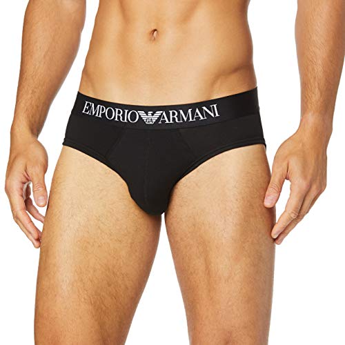 Emporio Armani CC729 Slip, Negro (Black), Large (Tamaño del Fabricante:L) para Hombre