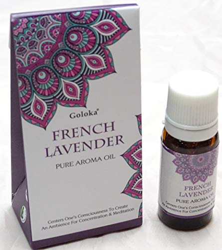 ESENCIA PURA LAVANDA FRANCESA 10 ML (1 BOTELLA DE CRISTAL) PARA LA CONCENTRACIÓN Y MEDITACIÓN - BY KENTA ARTESANIAS