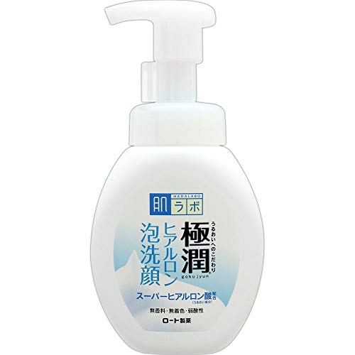 Espuma limpiadora facial Hada Labo Rohto Gokujyn, de ácido hialurónico y 160 ml