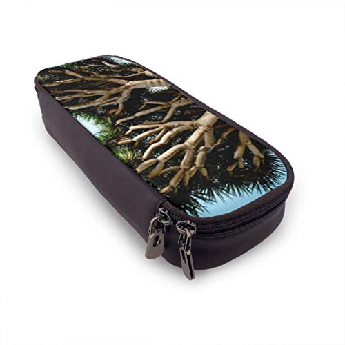 Estuche para lápices - Dragon Tree Tenerife Dracaena más grande de España Estuche para lápices de alta capacidad Organizador de papelería Estuche para maquillaje de viaje multifunción, Estuche para l