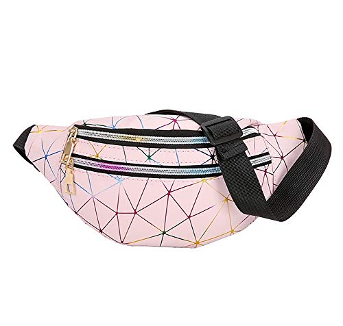 Estwell Riñonera Mujer Moda Riñonera Deportiva Viaje Bolso de Cintura Running Impermeable Riñoneras de Marcha Fanny Pack