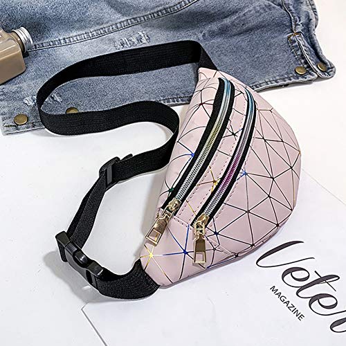 Estwell Riñonera Mujer Moda Riñonera Deportiva Viaje Bolso de Cintura Running Impermeable Riñoneras de Marcha Fanny Pack