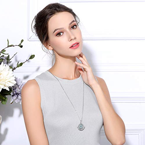 EUDORA Harmony Ball Collares de Mujer Llamador de Angeles Embarazada Collar de Loto, Colgantes Mujer Bisutería Mujer Regalos Originales para Mujer Hermana Abuela