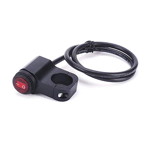 Exacta Interruptor manillar de la motocicleta 12V aleación de aluminio CNC grifo Interruptor fijo interruptor de control de los faros Spotlight Durable