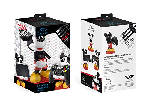 Exquisite Gaming - Cable guy Mickey Mouse, soporte de sujeción o carga para mando de consola y/o smartphone (PS4)