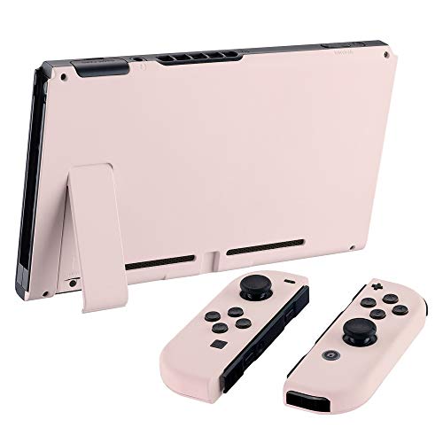 eXtremeRate Carcasa para Nintendo Switch,Funda Completa para Mando Controlador Consola Joy-con de Nintendo Switch Shell de Bricolaje reemplazable con Botón Completo (Rosa Sakura)