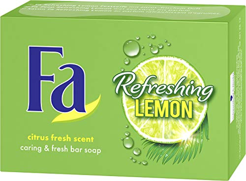 Fa Refreshing Lemon - Pastilla de jabón, 3 unidades (3 x 100 g)