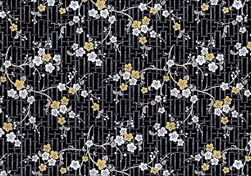 Fablon Fine Decor FAB11764 Rollo de plástico Adhesivo con diseño Oriental (45 cm x 2 m), Color Negro