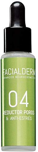 Facialderm - Sérum Booster 04 REDUCTOR POROS & Antiestrés Facial, 30 ml | Serum Reductor de Poros Matificante