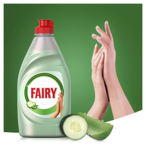 FAIRY Limpieza y Cuidado Aloe Vera y Pepino Lavavajillas Líquido 1015 ml con Protección de la Dermis Beneficia la Piel y Combate la Grasa (8001090479617)