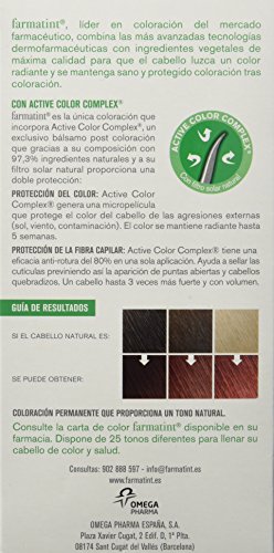 Farmatint Gel 7M Rubio Caoba | Color natural y duradero | Componentes vegetales y aceites naturales | Sin amoníaco | Sin parabenos | Dermatológicamente testado