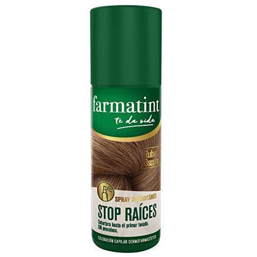 Farmatint Spray instantáneo capilar Stop Raíces, tono rubio oscuro - 75 ml