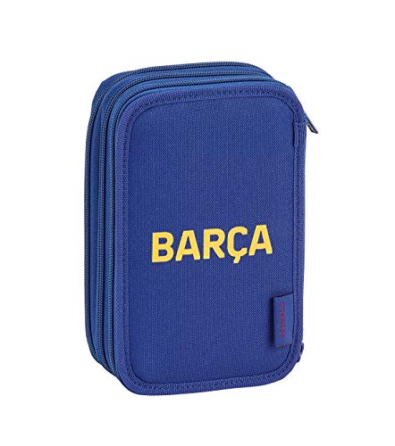 FCB FC Barcelona Estuche, Niños Unisex, Azul Marino, 12.5x20.5x6