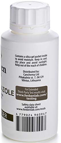 Fenbendazole 100g Polvo, Pureza >99.9%, de Fenben Lab, Incluye Certificado de Análisis, Probado en un Laboratorio Certificado, 3.5oz