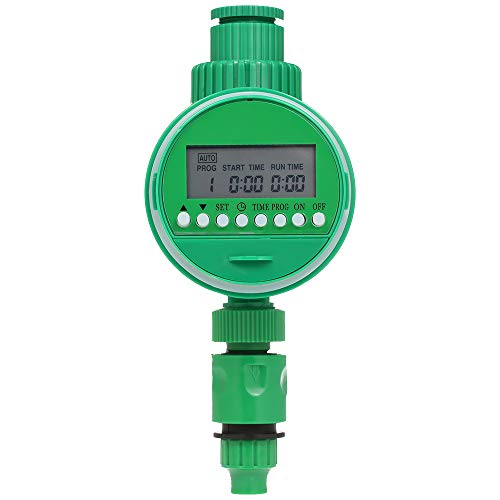 Fesjoy Programador de Riego a Pilas, Manguera Programable Temporizador de Agua 3/4"1/2" Temporizador Digital automático de Agua