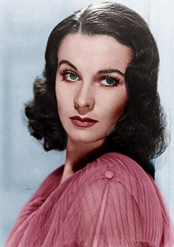 FHGFB DIY「Vivien Leigh」Crafts New Paint by Numbers para Adultos, niños Linen Canvas Mural de Pared Sin Marco -40x50cm