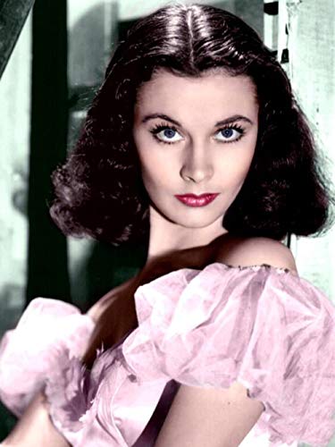 FHGFB DIY「Vivien Leigh」Kits de Pintura por números para Adultos y niños, Pintura de Bordes, Lienzo Digital, decoración de Arte de Pared, Regalo Sin Marco -40x50cm