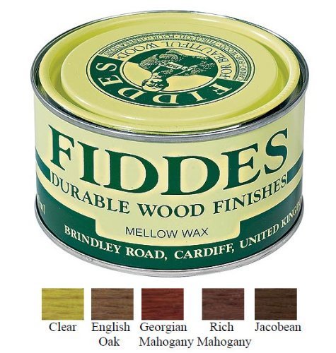 Fiddes Mellow Wax Furniture Polish 400ml - Dark Brown (English Oak) by Fiddes & Sons