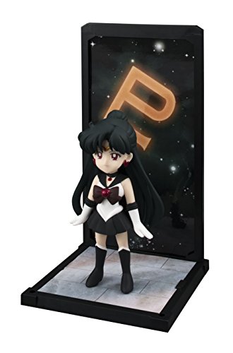 Figura de Sailor Moon Sailor Pluto con fondo de Diorama Tamashii Buddies 9 cm