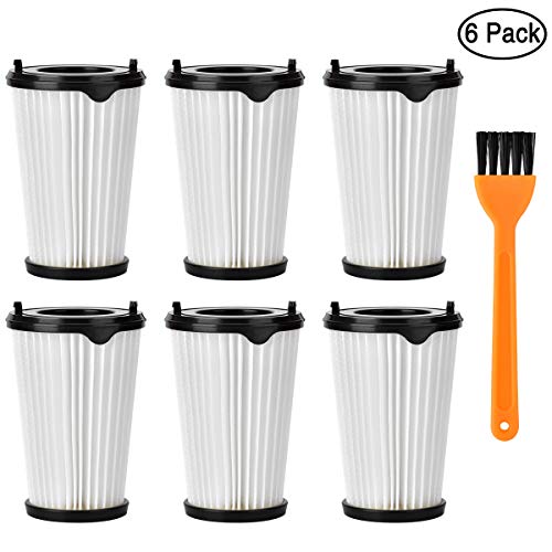 Filtro para Aspiradoras Queta Filtro para Aspiradoras AEG Ergorapido, Accesorios Extraíbles y Lavables, para Todas las Aspiradoras AEG CX7-2 Ergorapido con 1 Cepillo Pequeño, 6pcs