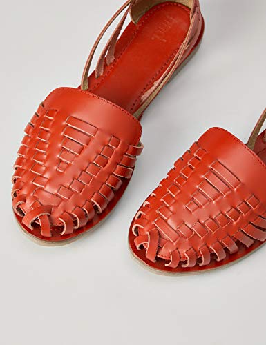 find. Hurrache Sandalias con Punta Cerrada, Rot (Orange Red), 38 EU