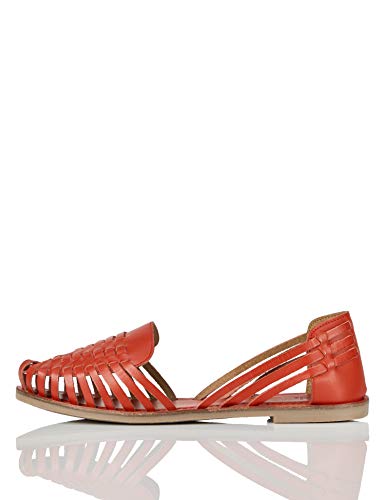 find. Hurrache Sandalias con Punta Cerrada, Rot (Orange Red), 38 EU