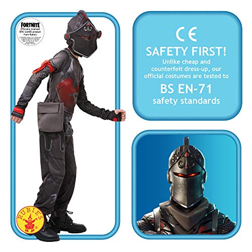 Fortnite - Disfraz Black Knight para niño, 11-12 años (Rubies 300199-TW)