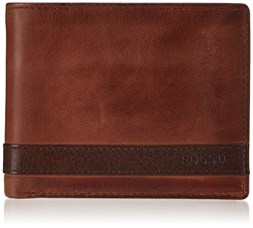 Fossil - Quinn, Carteras Hombre, Braun (Brown), 2.5x9.5x11.4 cm (B x H T)