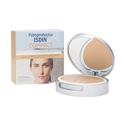 FOTOPROTECTOR ISDIN COMPACT MAQUILLAJE ARENA SPF 50+ PIEL ATOPICA Y SENSIBLE