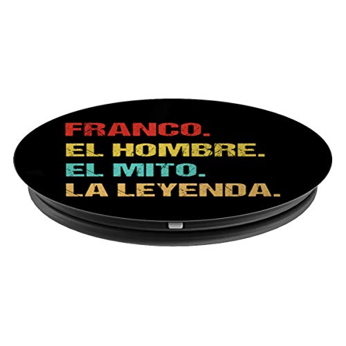 Franco el hombre el mito la leyenda PopSockets Agarre y Soporte para Teléfonos y Tabletas