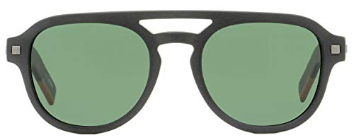 Gafas de sol Ermenegildo Zegna EZ 0113 02R mate negro/verde polarizado