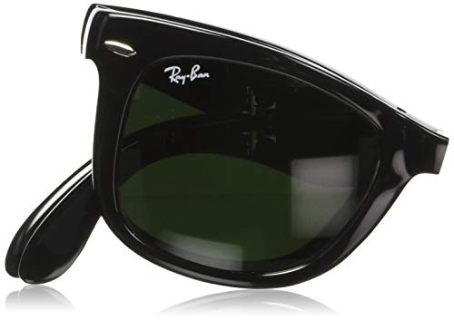 Gafas de sol Ray-Ban Folding Wayfarer (RB 4211) Verde Frame: Black / Lens: Crystal Green