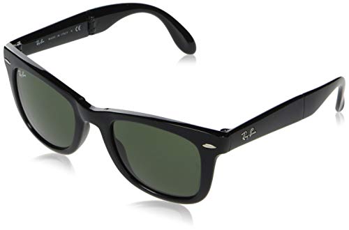 Gafas de sol Ray-Ban Folding Wayfarer (RB 4211) Verde Frame: Black / Lens: Crystal Green