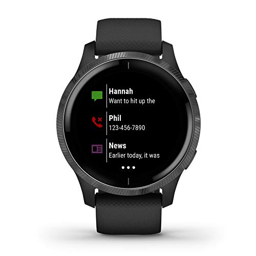 Garmin Venu Reloj Inteligente GPS, Adultos Unisex, Negro, Medium