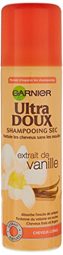 Garnier - Champú Ultra Doux purificador seco con extracto de vainilla para cabello graso - Lote de 2